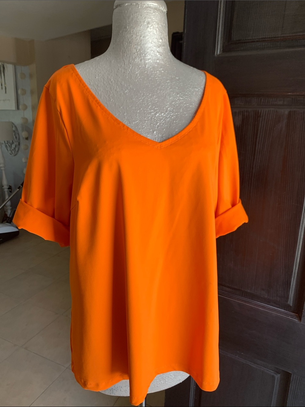 Gretchen Scott blouse orange size XL